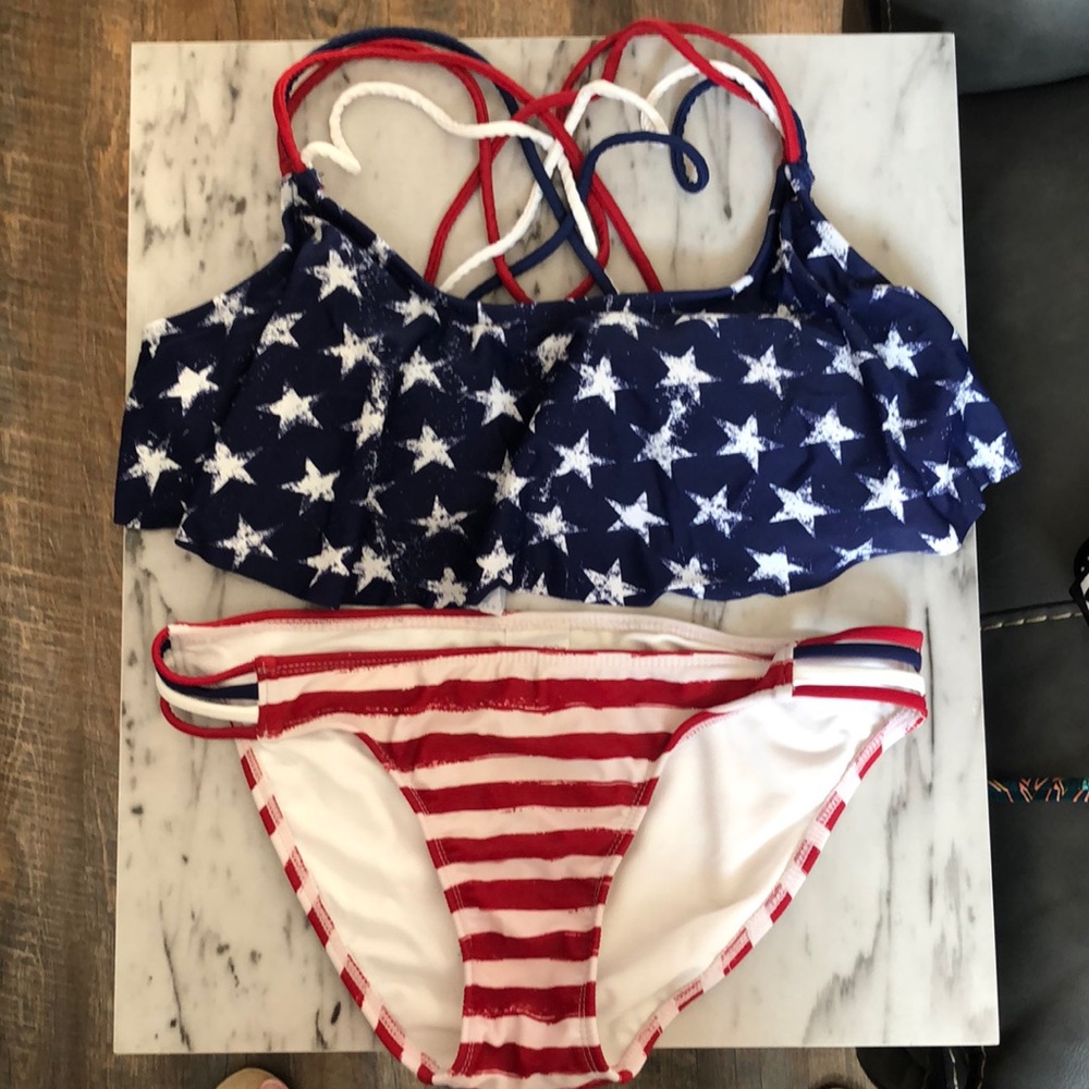 Xhilaration Brand Patriotic Bikini Set {Medium}